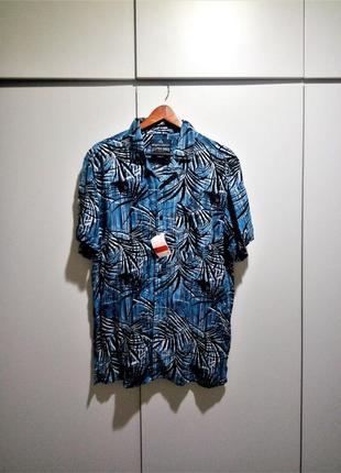 M р натуральная легкая рубашка c&a