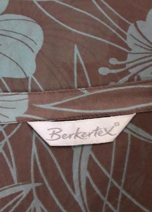 100% шовк berkertex легка шифонова напівпрозора блузка з вишивкою стиль бохо пляжний наряд4 фото