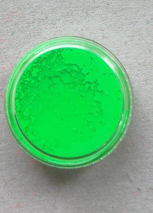 Неоновый пигмент для дизайна ногтей салатовый 1635-1533
