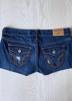 Короткие шорты hollister синие джинсовые5 фото