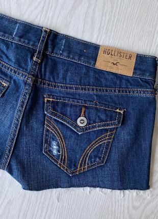 Короткие шорты hollister синие джинсовые2 фото