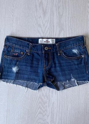 Короткие шорты hollister синие джинсовые1 фото