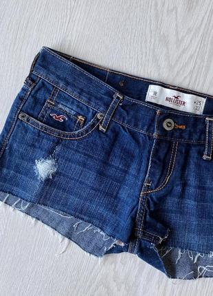 Короткие шорты hollister синие джинсовые4 фото