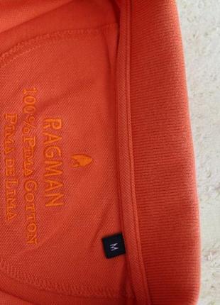 Оранжевая тенниска трикотажная рубашка ragman3 фото