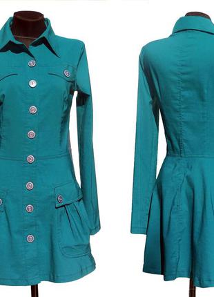 Суперціна. класне плаття плащ, гудзики. туреччина. нове, р. 42-46