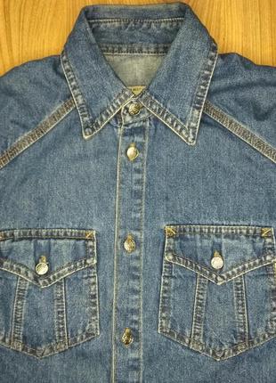 Рубашка джинсовая gee jay,р.36,рост 1402 фото