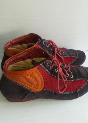 Стильные, яркие кожаные ботинки thinks германия4 фото