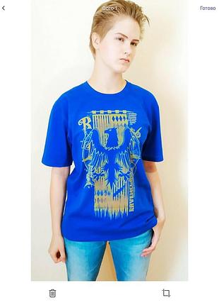 Жіноча футболка прямого крою airy cotton когтевран ravenclaw р. 46-48.