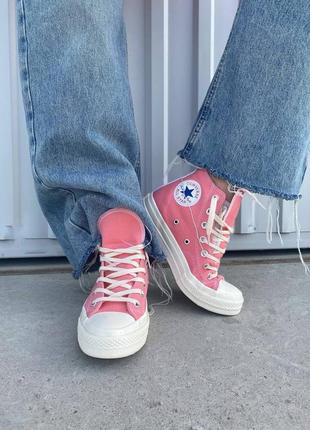 Женские кроссовки converse comme des garçons hight pink