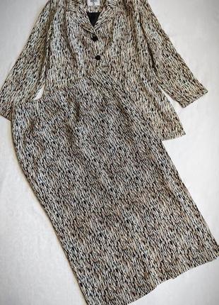 Легкий костюм юбка/пиджак wallis размер xxl-xxxl/52-54