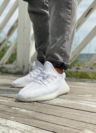 Женские кроссовки adidas x yeezy boost 350 v2 cream white8 фото