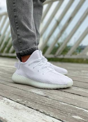 Женские кроссовки adidas x yeezy boost 350 v2 cream white4 фото