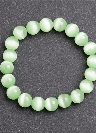 Браслет з каменю котяче око