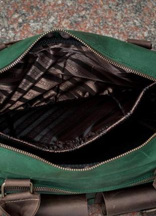 Кожаный мужской саквояж, деловая мужская сумка5 фото