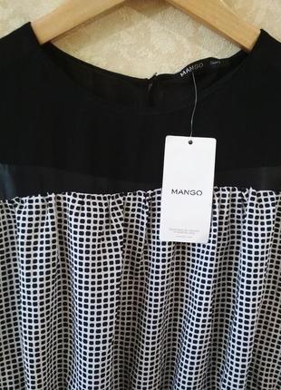 Женское платье, сарафан в клетку s, m mango оригинал6 фото