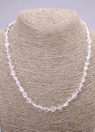 Бусы из натурального камня горный хрусталь