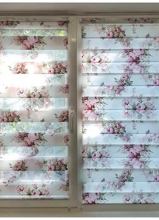 Ролети день-ніч з трояндами