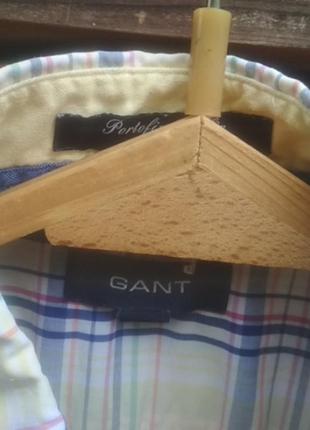 Рубашка из хлопка от  именитого брэнда gant4 фото