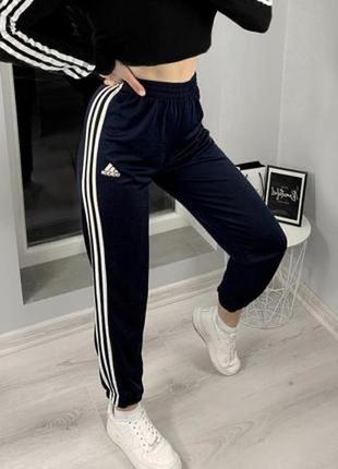 Синие штаны adidas