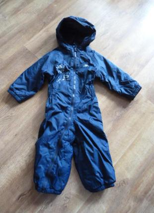 Trespass утепленный дождевик, комбинезон на 12-18 мес на флисе