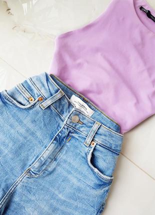 Круті джинси скіни з високою посадкою від zara2 фото