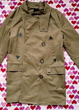 Однобортный тренч asos