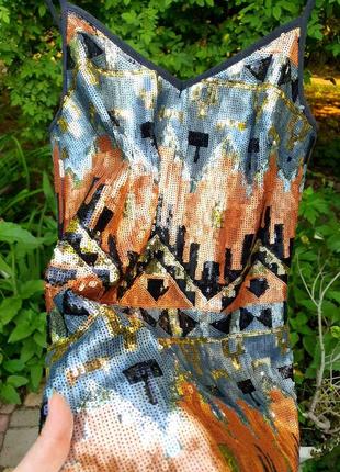 Sale паеточное  платье сарафан miss selfridge 42-4410 фото