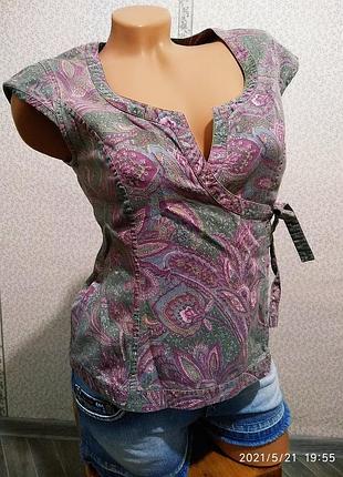 Блуза с запахом, х/б. (5527)