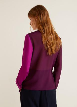 Нова пурпурна блузка на запах2 фото