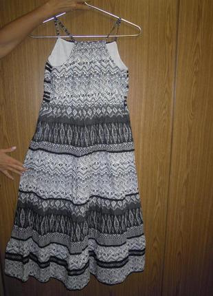 Ситцевое платье в принт сарафан ретро винтаж2 фото