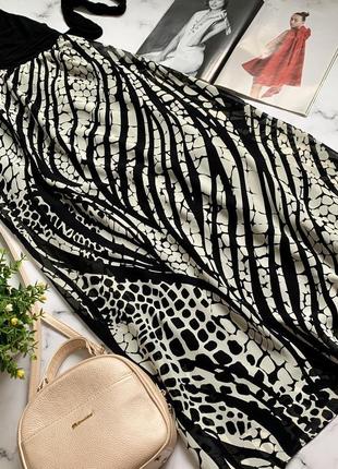 Акция! платье длинное animal print