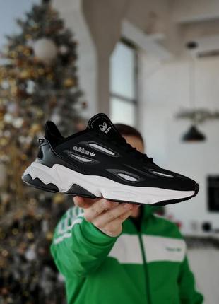 Adidas ozweego celox🆕дышащие мужские кроссовки🆕кожаные черно-белые адидас озвиго