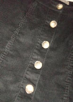 Крутенна вєльвєтова юбочка на гудзиках denim co vintag 38/10р.❗🤗💋обмен7 фото