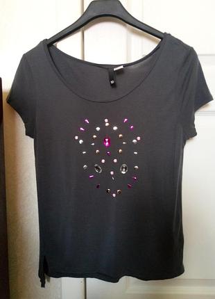 Футболка с камнями h&м.3 фото