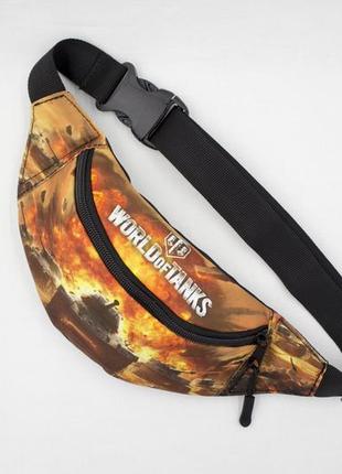 Детская сумка бананка танчики