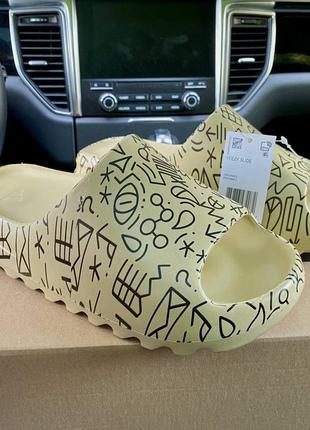 Тапки /шльопанці adidas vulc beige custom