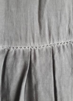 Сорочка рубашка подовжена вільна сіра з широкими рукавами італія р m4 фото