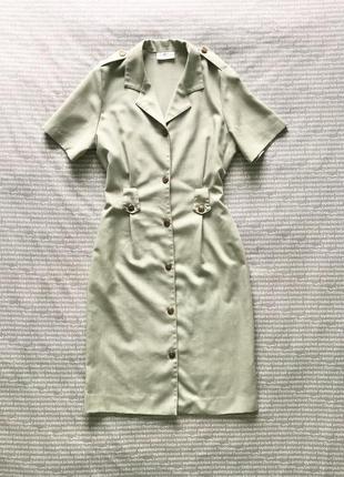 Сукня сорочка вінтаж ретро міді на гудзиках пастель купити ціна8 фото
