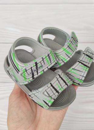 Аквашузы, песочники, сандали серые для мальчика