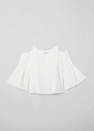 Стильная блуза с открытыми плечами h&m (код 61)