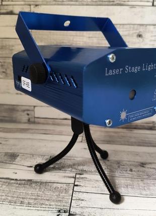Лазерний проектор 6 в 1 лазер для дому, кафе, бару новорічний стробоскоп