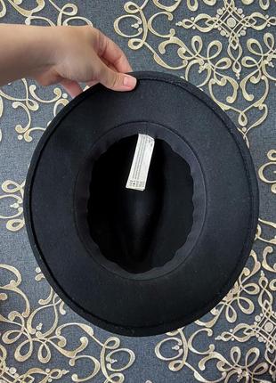 Чёрная шляпа из шерсти forever 212 фото