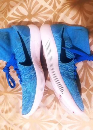 Кроссовки nike lunar epic flyknit blue art. 818676-4046 фото