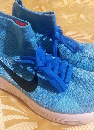 Кроссовки nike lunar epic flyknit blue art. 818676-4041 фото