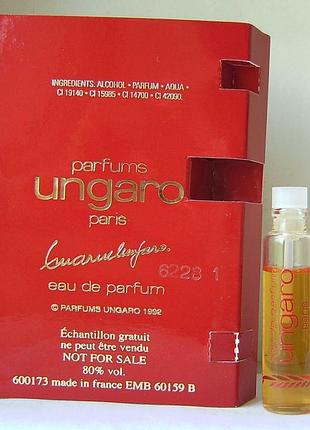 Пробник - emanuel ungaro diva - edp - 3 мл.орігінал. вінтаж