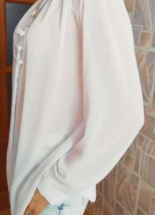 Белая блузка elegant в стиле 90-х1 фото