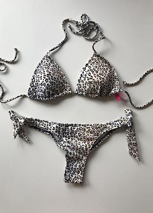 Купальник леопард victoria´s secret victoria вікторія сікрет леопардовый