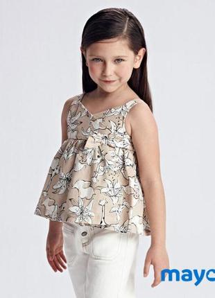 Легкий топ футбоока майка mayoral 98, 104, 116, 122 і 128 см