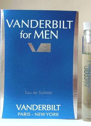 Пробник - vanderbilt for men gloria vanderbilt - edt - 2.5 мл. оригінал. вінтаж