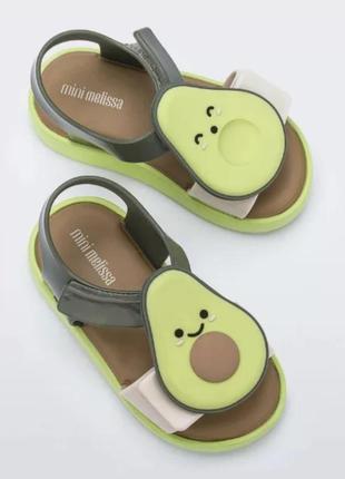 Сандали авкадо. mini melissa.